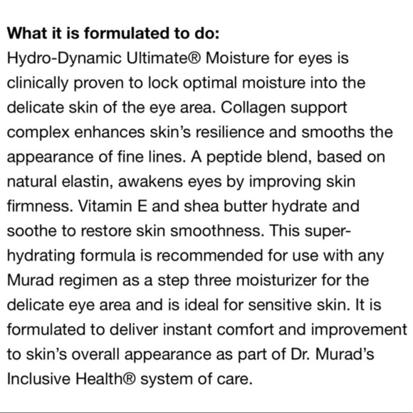Murad - Hydro - Dynamic Ultimate Moisture For Eyes - Picture 7 of 8